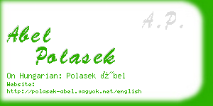 abel polasek business card